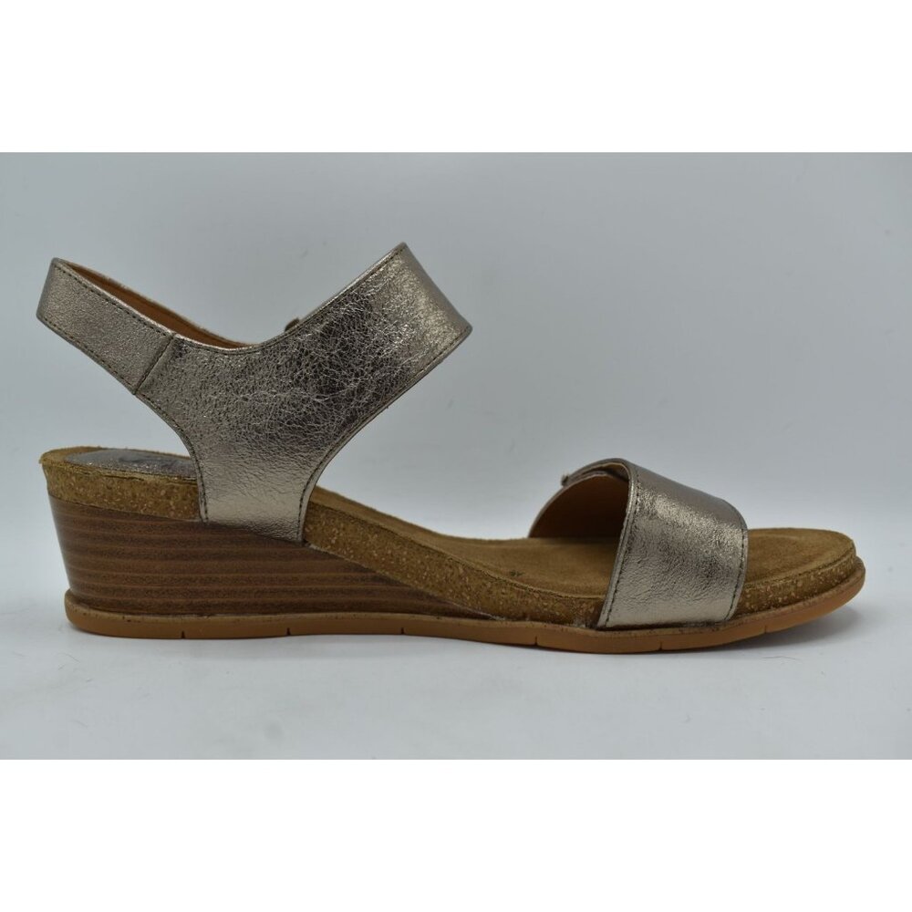Sofft Womens Size 11 Verdi II Bronze Leather Wedge Sandals Shoes - Picture 6 of 14